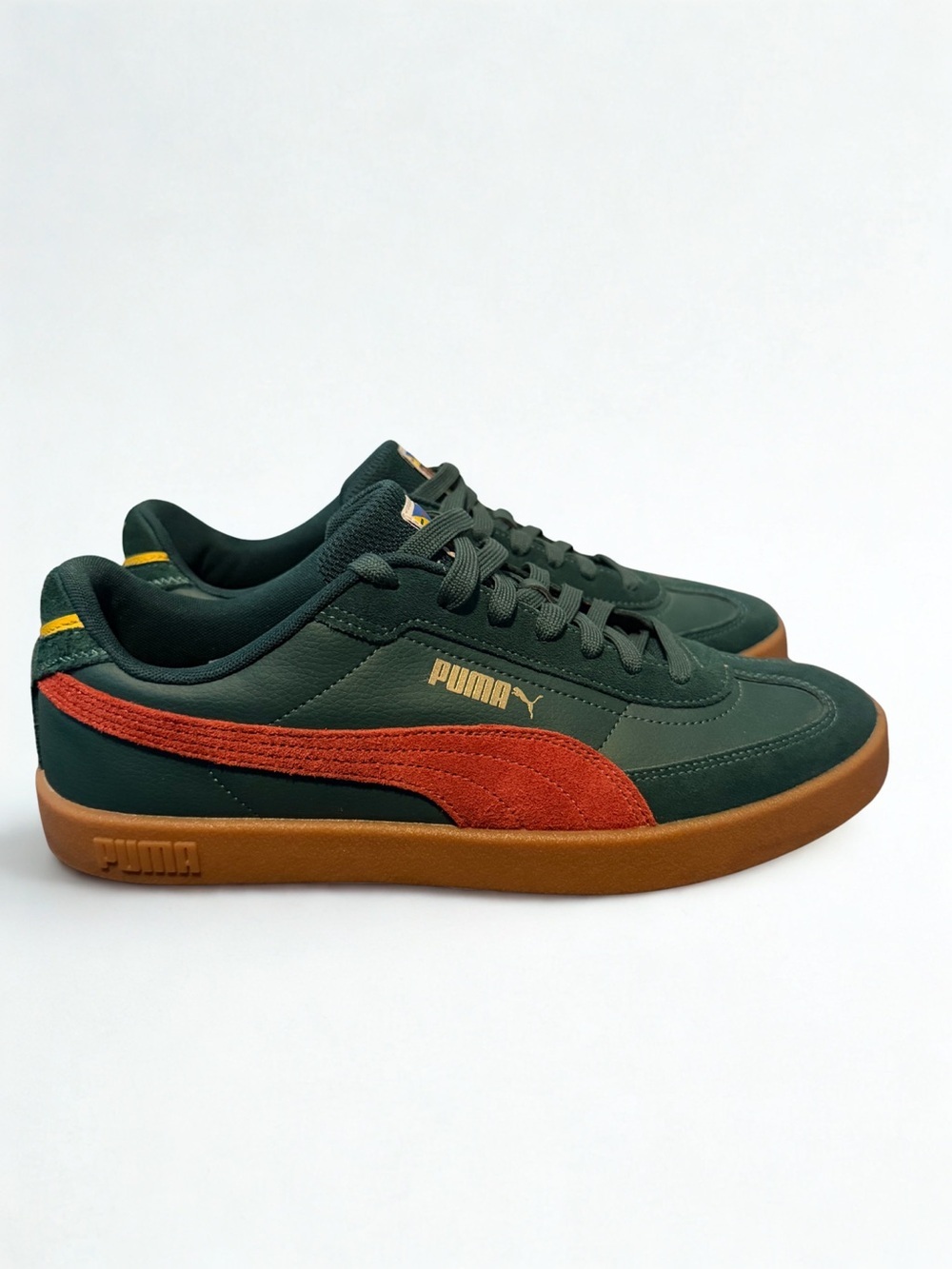 Puma Men's Forest Green Sneakers with Rust Suede Formstrip - Picture 8 of 8